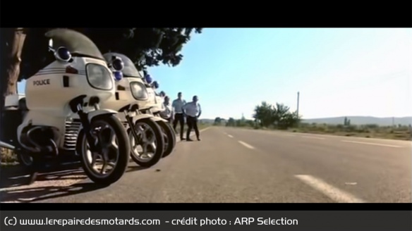 Les BMW R80RT renversées par le passage de la 406