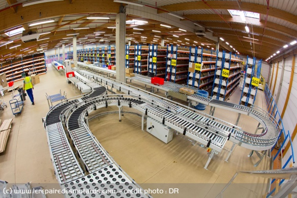 Les 5 entrepôts courvrent 44.350 m² de stockage