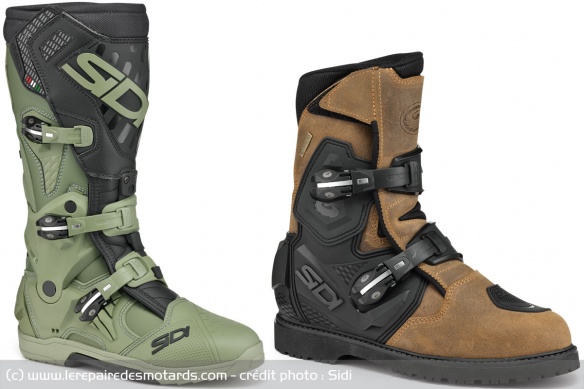 La botte MX Crossair et la demi-botte Mid Adventure 2 La botte MX Crossair et la demi-botte Mid Adventure 2