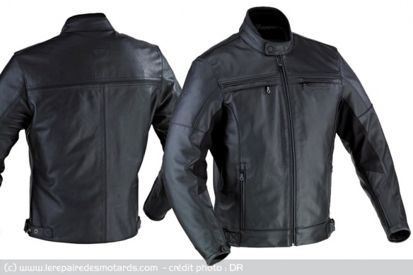 Vue de dos et torse du Blouson cuir Ixon Copper Rock