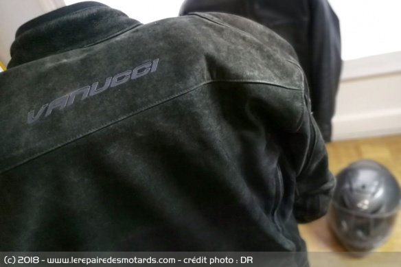 Arrière du blouson Vanucci Nubuck