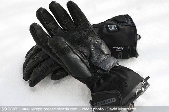 Les dessous des gants chauffants Esquad Miler 2