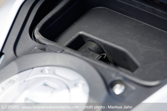 Le port USB de la BMW R 1300 GS