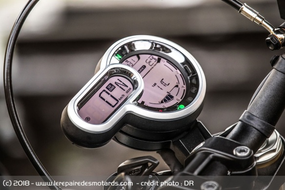 Compteur de la Ducati Scrambler 1100