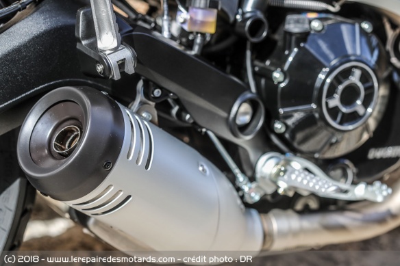 Silencieux de la Ducati Scrambler 800 Icon