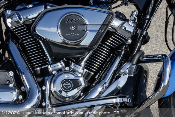 Le V-Twin Milwaukee Eight 117 délivre désormais 107 ch et 175 Nm