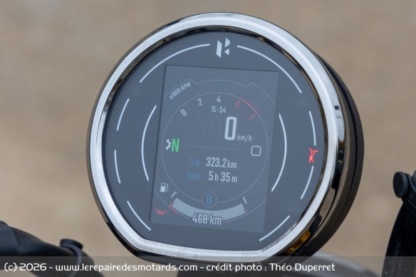 Le compteur TFT de la Hero Hunk 440