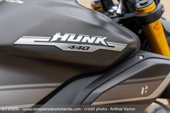 Le réservoir de carburant de la Hero Hunk 440