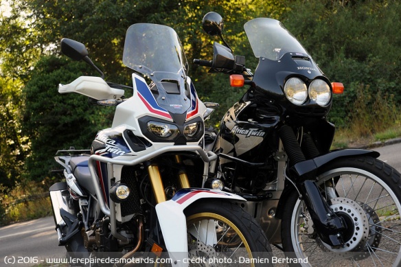 15 ans séparent ces deux Africa Twin