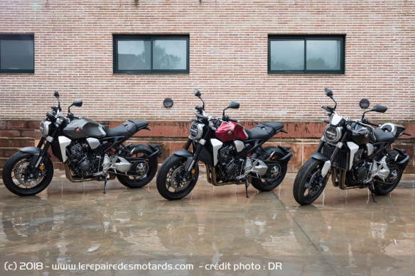 La CB 1000 R est déclinée dans 3 coloris