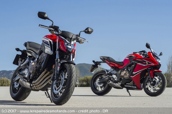 Essai des Honda CB650F et CBR650F Essai des Honda CB650F et CBR650F