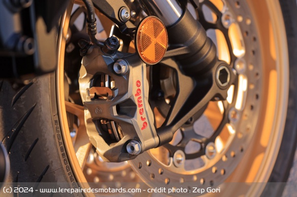 Le mordant et la précision des étriers Brembo Stylema sont excellents