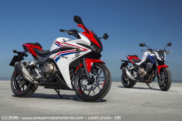 Coloris Honda CB500F vs CBR500R