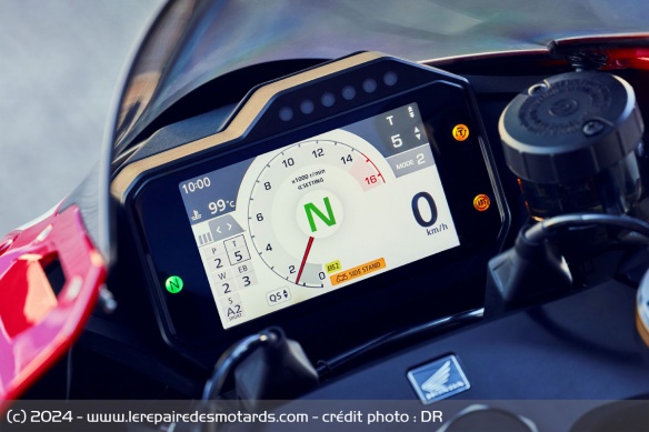 Le grand compteur TFT ne manque pas de répertorier toutes les assistances disponibles et activées