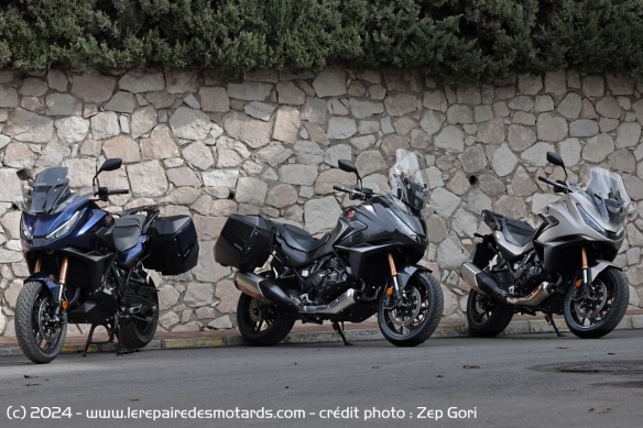 Le Honda NT1100 s'affiche entre 14.749 euros et 16.749 euros selon la version choisie