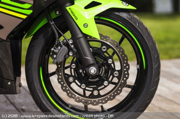 Frein avant de la Kawasaki Ninja 400