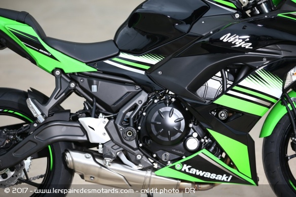 Le bicylindre de la Kawasaki Ninja 650