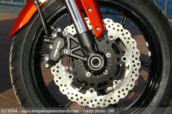 Freinage de la Kawasaki Versys 1000