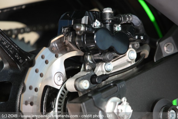 Frein arrière de la Kawasaki Ninja 125