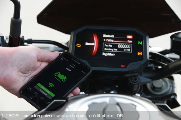 L'application Rideology de la Kawasaki Z900
