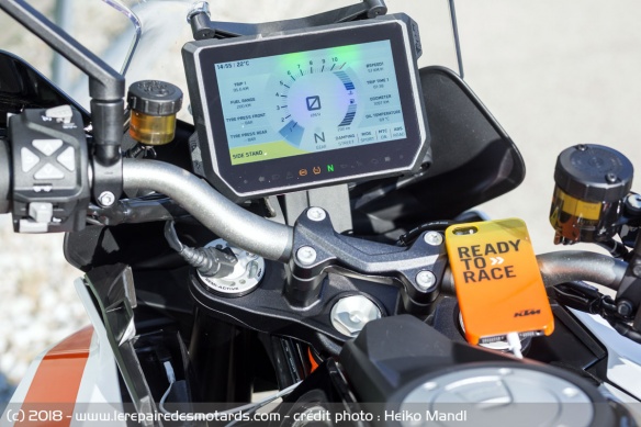 Compteur de la KTM 1290 Super Duke GT