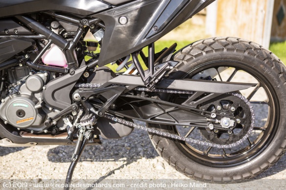 Pneu arrière de la KTM 390 Adventure