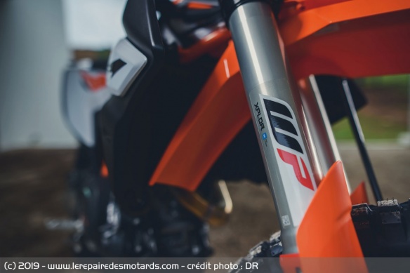 La fourche de la KTM 690 Enduro R