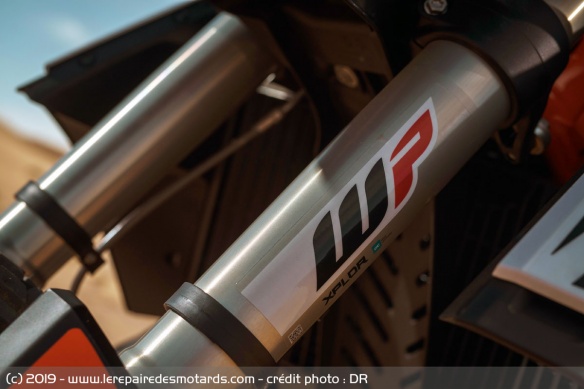 Fourche inversée WP de la KTM 790 Adventure R