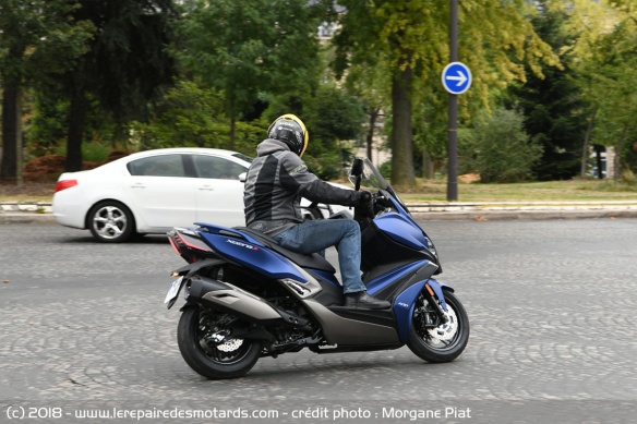 Essai du Kymco XCiting S 400i en ville Essai du Kymco XCiting S 400i en ville