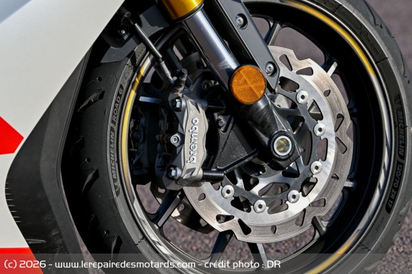 Le frein avant Brembo de la Mash K750
