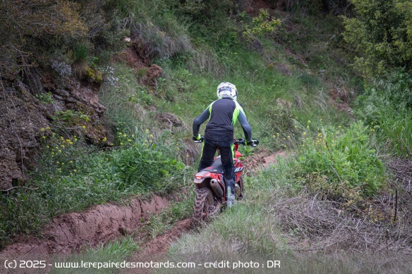La moto se montre très agile et s'emmène sans survirer