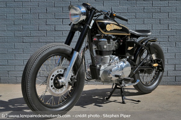 Royal Enfield RE350 Brass Rajah par Mid Life Cycles