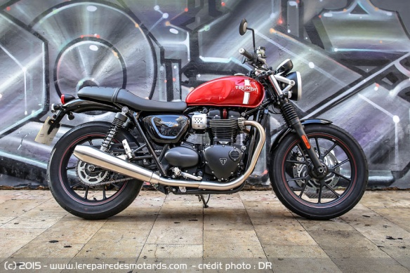 Triumph Street Twin en ville