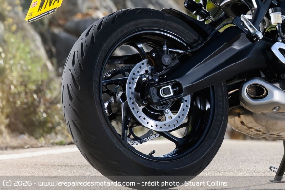 Le bras oscillant de la Triumph Tiger Sport 660