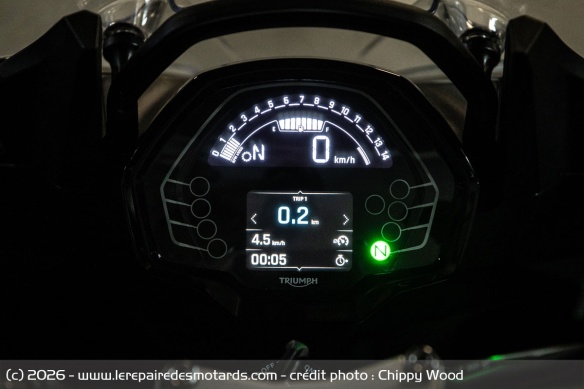 L'instrumentation de la Triumph Tiger Sport 660