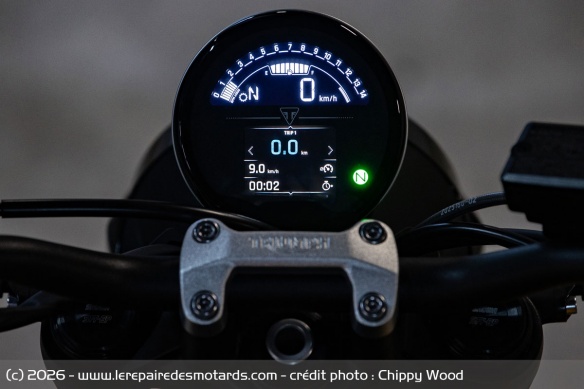 L'instrumentation de la Triumph Trident 660