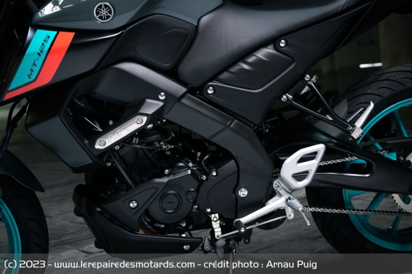 Le cadre de la Yamaha MT-125 2023