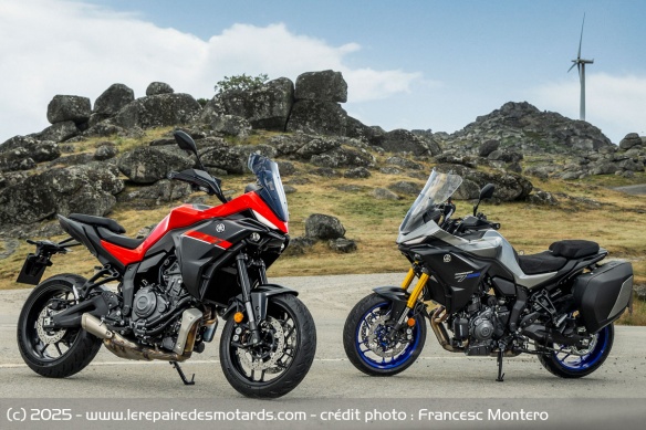 Les Yamaha Tracer 7 et Tracer 7 GT 2025