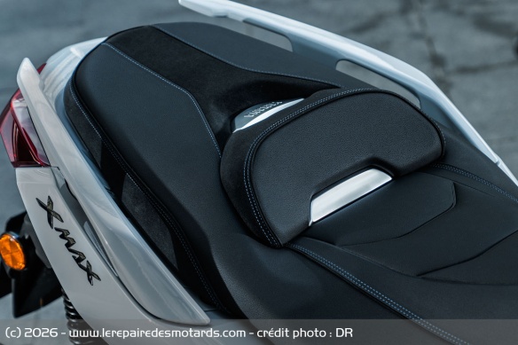 L'assise passager du Yamaha XMax 125 Tech Max+
