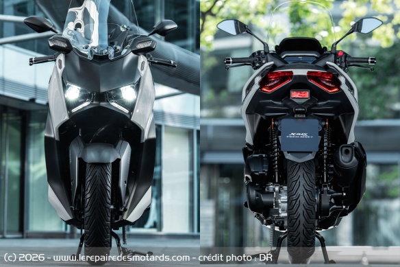 Les suspensions du Yamaha XMax 125 Tech Max+