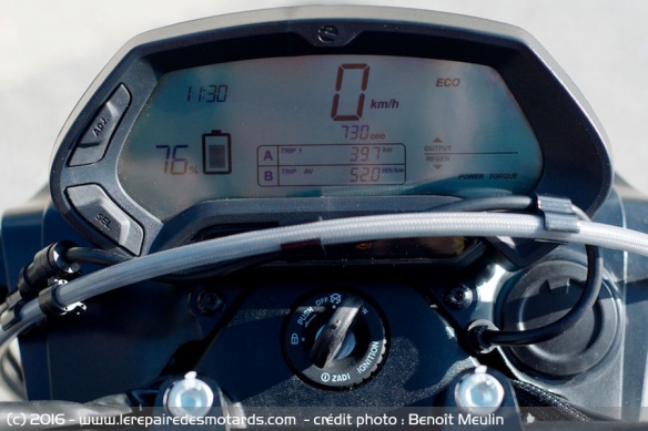 Compteur Zero DSR - jauge électrique à gauche