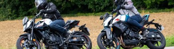 Essai comparatif Honda CB500 Hornet et CFMOTO 450NK