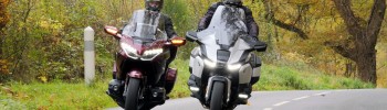 Essai comparo Honda GoldWing 1800 Tour et BMW R 1300 RT