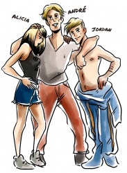 Alicia, André et Jordan