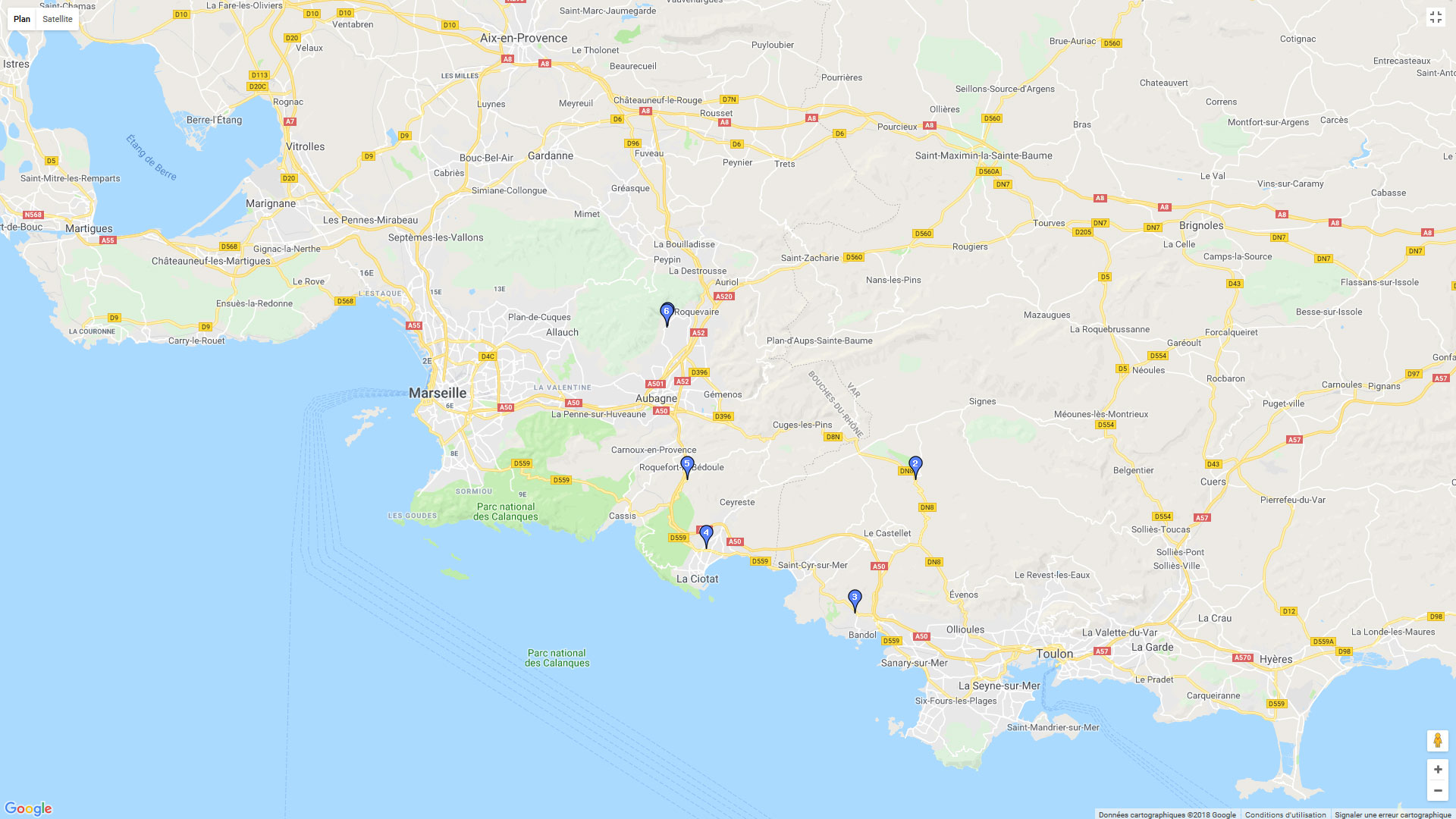 Pour zoomer sur la carte et avoir plus de détails, connectez-vous ! Carte roadbook Petit tour à Saint-Cyr-sur-Mer