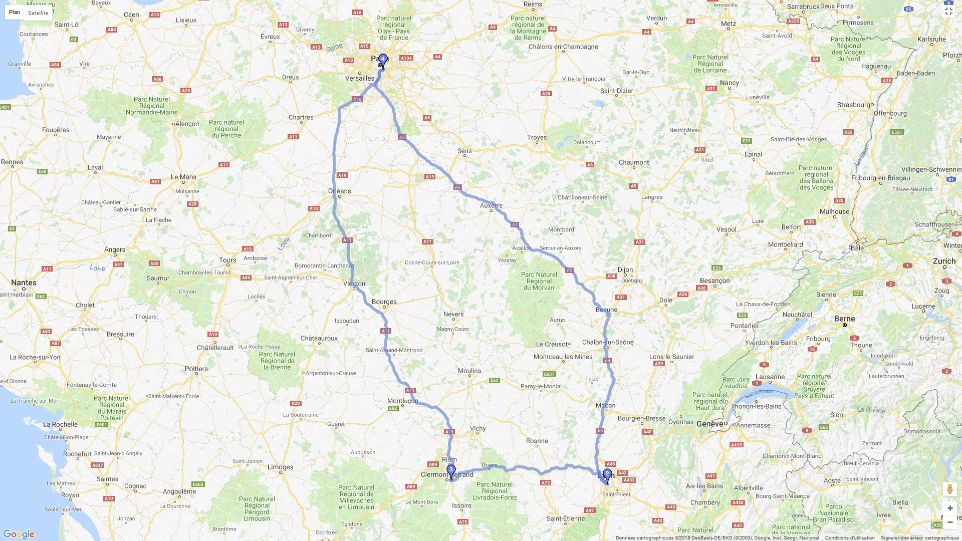 Pour zoomer sur la carte et avoir plus de détails, connectez-vous ! Carte roadbook Forêt d'Orient
