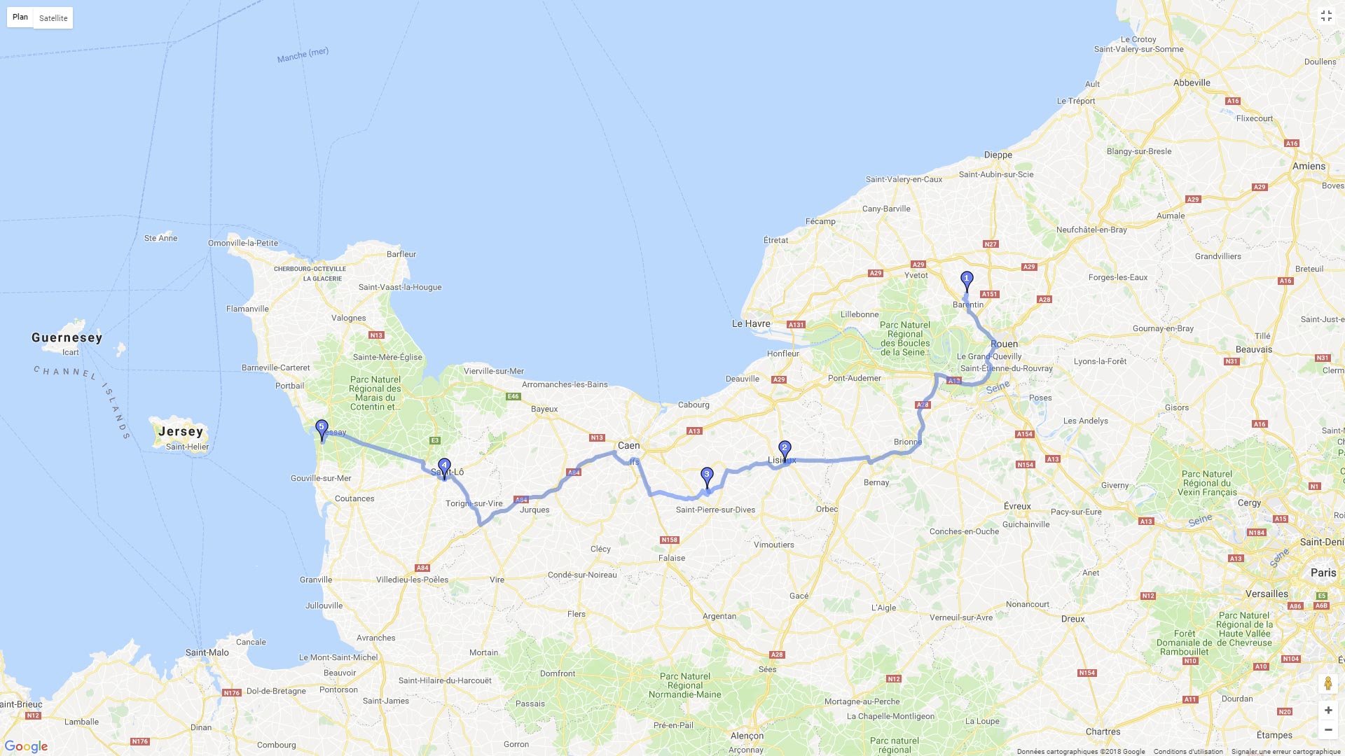 Pour zoomer sur la carte et avoir plus de détails, connectez-vous ! Carte roadbook Pavilly Créances