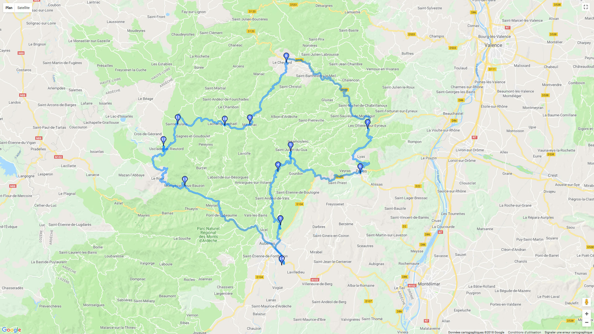 Pour zoomer sur la carte et avoir plus de détails, connectez-vous ! Carte roadbook Jerbier des Joncs