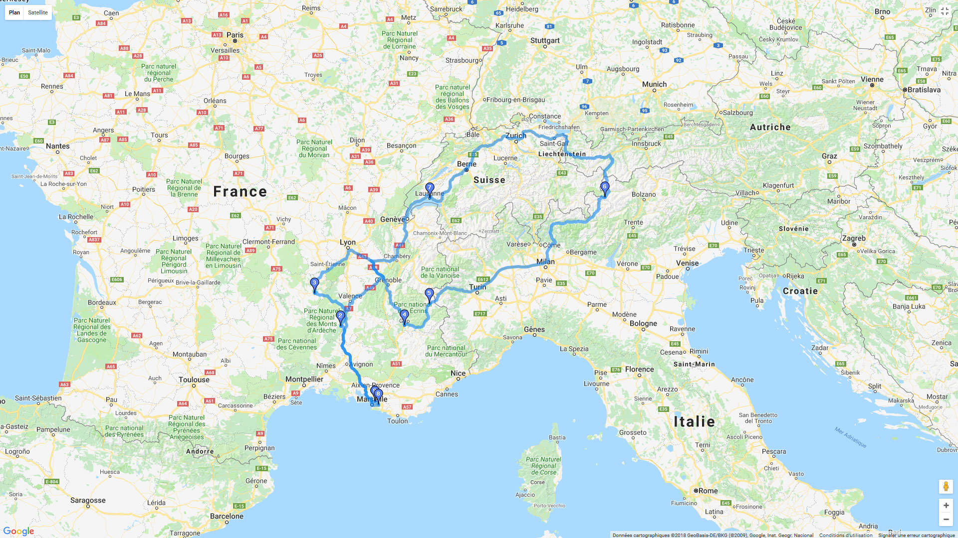 Pour zoomer sur la carte et avoir plus de détails, connectez-vous ! Carte roadbook Tour de Suisse