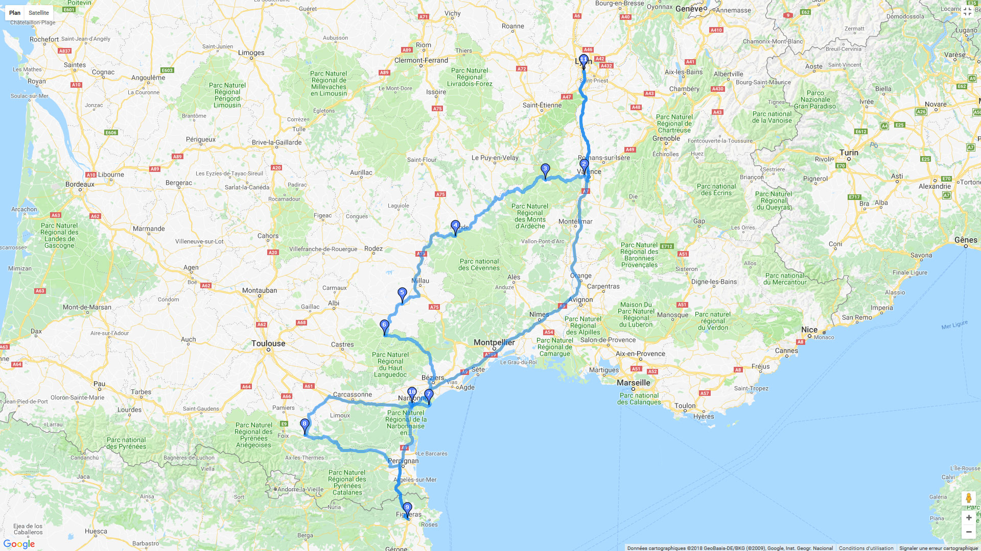 Pour zoomer sur la carte et avoir plus de détails, connectez-vous ! Carte roadbook Saint Pierre la Mer